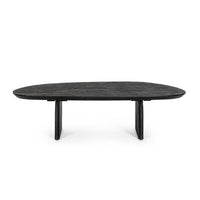 Tavolino Legno Nero Moderno da Interno 135x76 cm - MAXIM