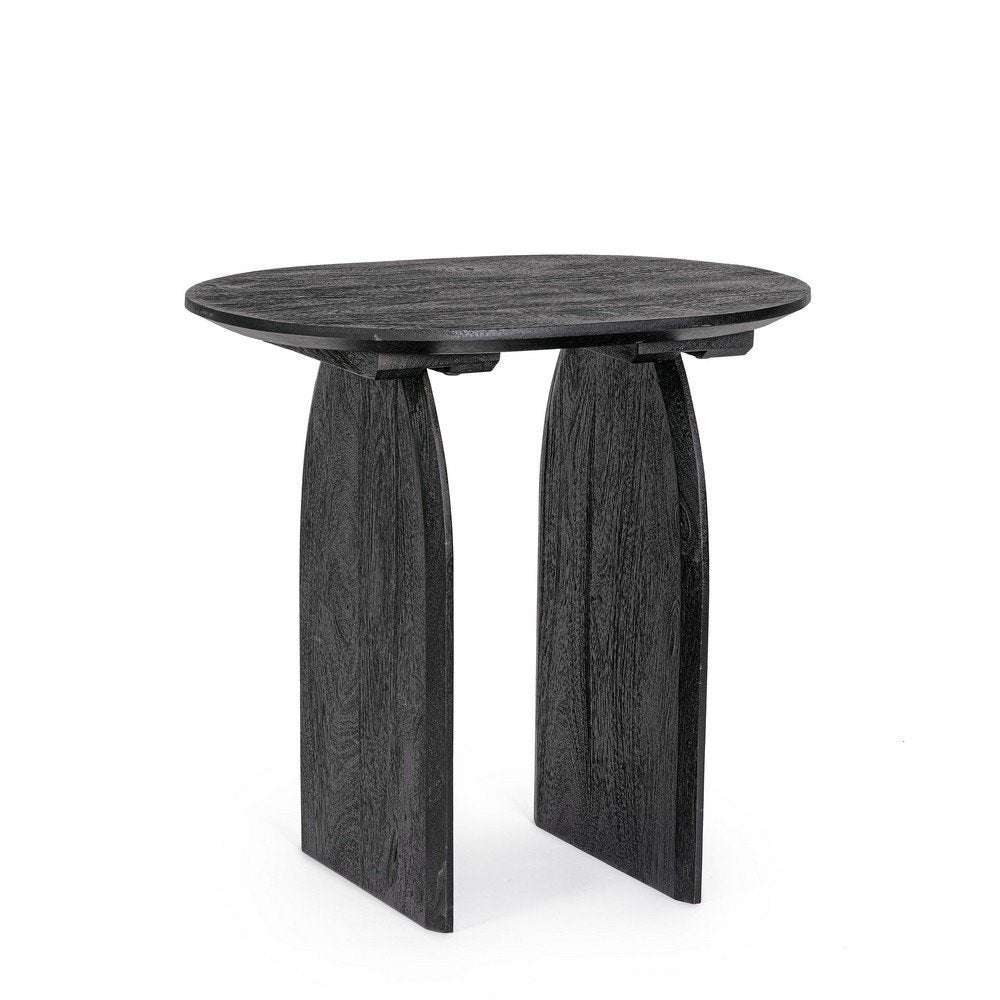 Tavolino Legno Nero Moderno da Interni 60x45 cm - MAXIM