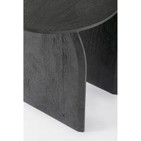 Tavolino Legno Nero Moderno da Interni 60x45 cm - MAXIM