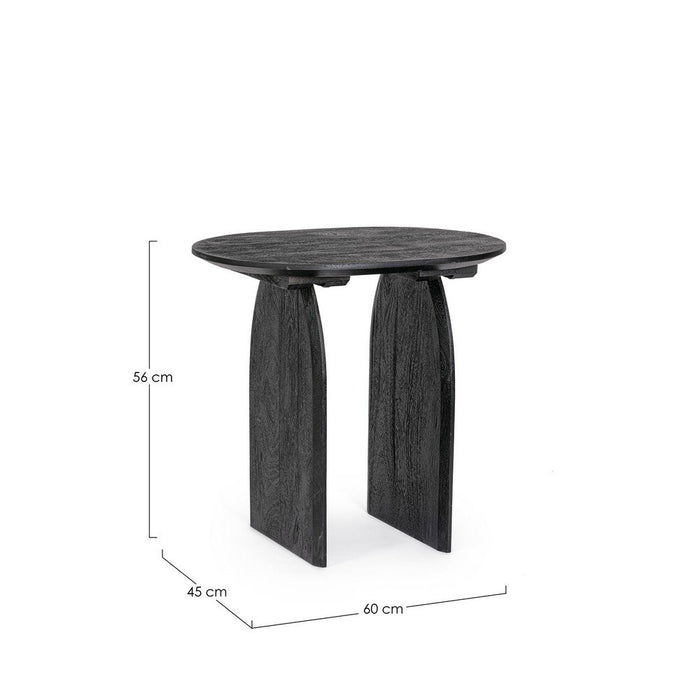 Tavolino Legno Nero Moderno da Interni 60x45 cm - MAXIM
