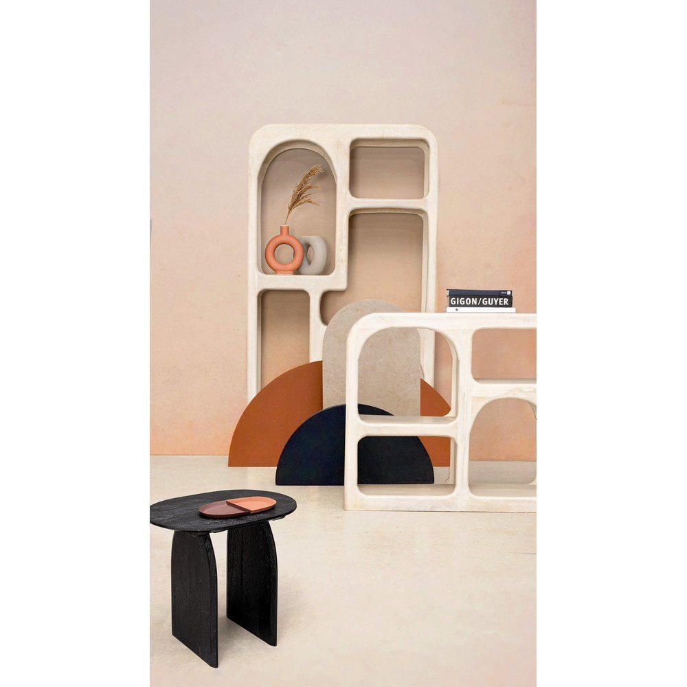 Tavolino Legno Nero Moderno da Interni 60x45 cm - MAXIM