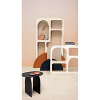 Tavolino Legno Nero Moderno da Interni 60x45 cm - MAXIM