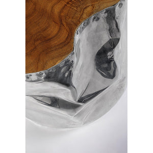 Tavolino in Teak Marrone Moderno da Interno 35 cm - MAX