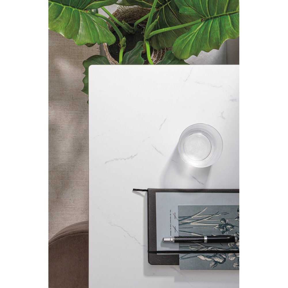 Consolle Ceramica Bianco Moderna da Interno 120x40 - MARTHA