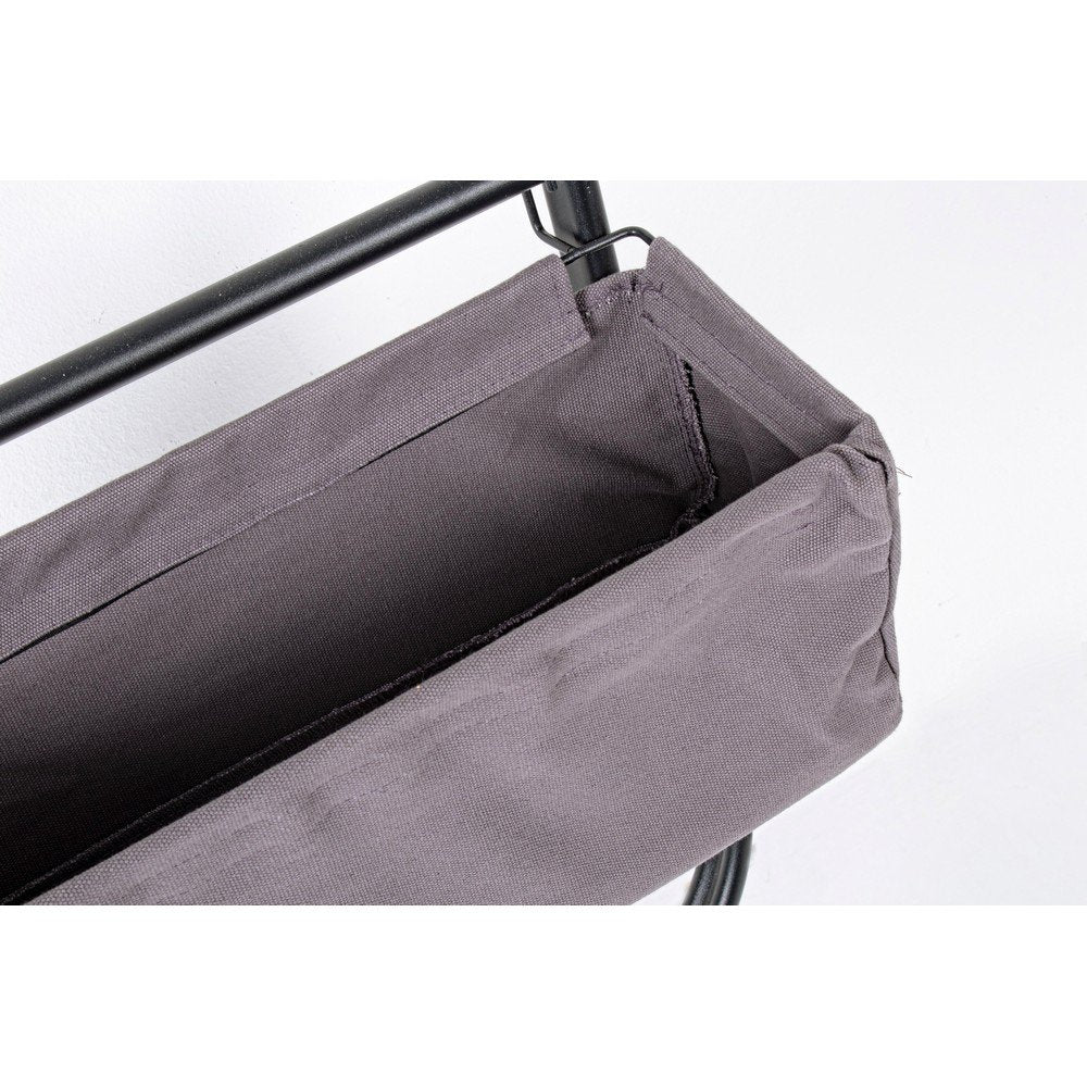 Mobile Portaoggetti Acciaio Nero Moderno da Interno - MARA