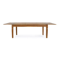 Tavolo Allungabile Legno Naturale Rustico da Interni 290x100 - MANSION