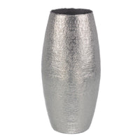 Vaso Decorativo Metallo Argentato Moderno da Interno - MALIKA