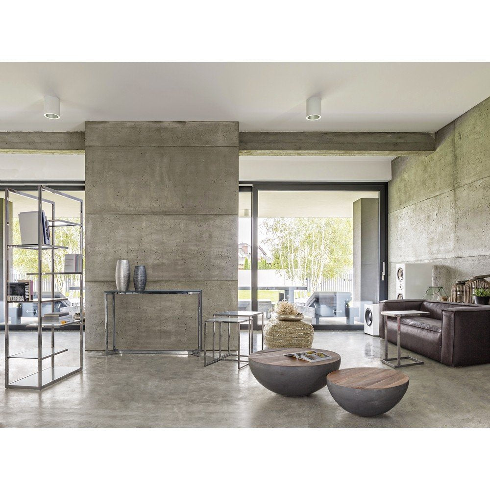 Vaso Decorativo Metallo Argentato Moderno da Interno - MALIKA