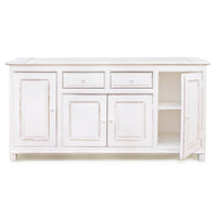 Credenza Legno Bianco Shabby da Interno - MAEVE