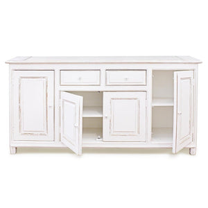 Credenza Legno Bianco Shabby da Interno - MAEVE
