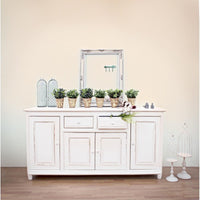 Credenza Legno Bianco Shabby da Interno - MAEVE