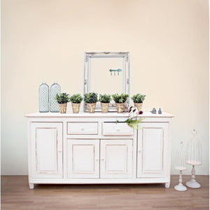Credenza Legno Bianco Shabby da Interno - MAEVE