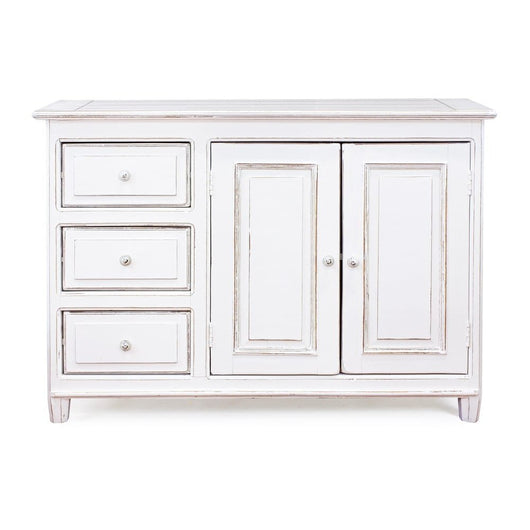 Credenza Legno Bianco Rustico da Interno - MAEVE