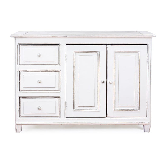 Credenza Legno Bianco Rustico da Interno - MAEVE