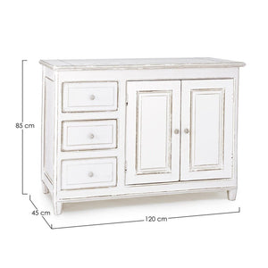 Credenza Legno Bianco Rustico da Interno - MAEVE