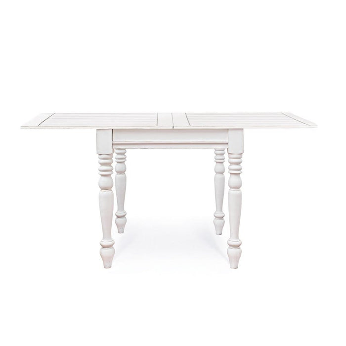 Tavolo Allungabile Legno Bianco Rustico da Interno 80/160x80 - MAEVE