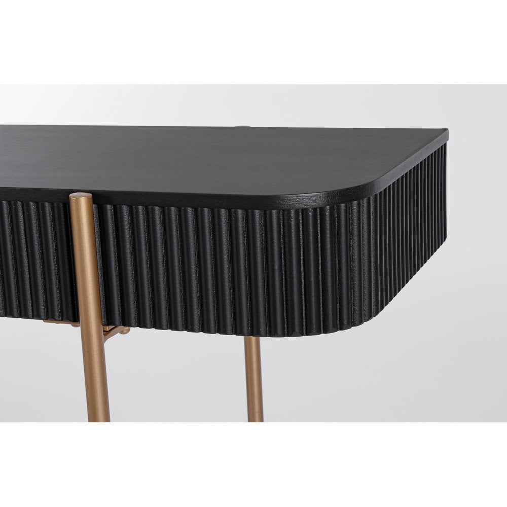 Consolle Legno Nero Industriale da Interno 120x40 - LUCIA