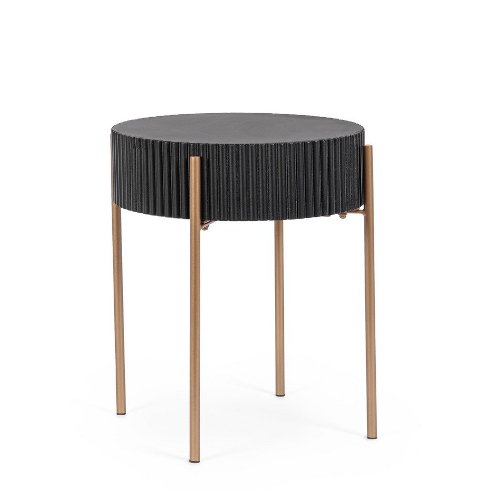Tavolino Legno Nero Moderno da Interno H47 cm - LUCIA