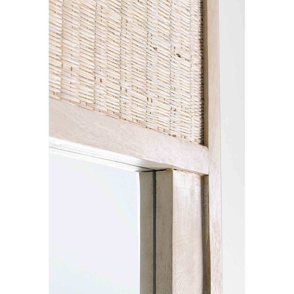 Specchio da Terra Legno Naturale Trasparente Rustico - LENA