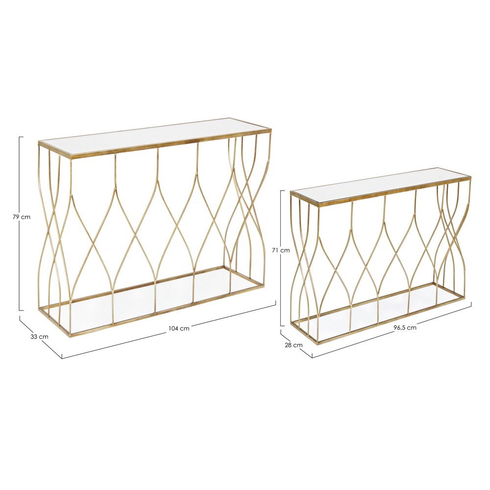 Consolle Vetro Bianco Moderno da Interno - KENNETH