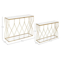 Consolle Vetro Bianco Moderno da Interno - KENNETH