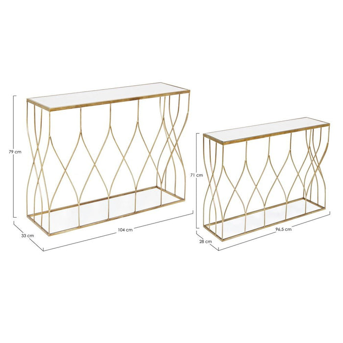 Consolle Vetro Bianco Moderno da Interno - KENNETH