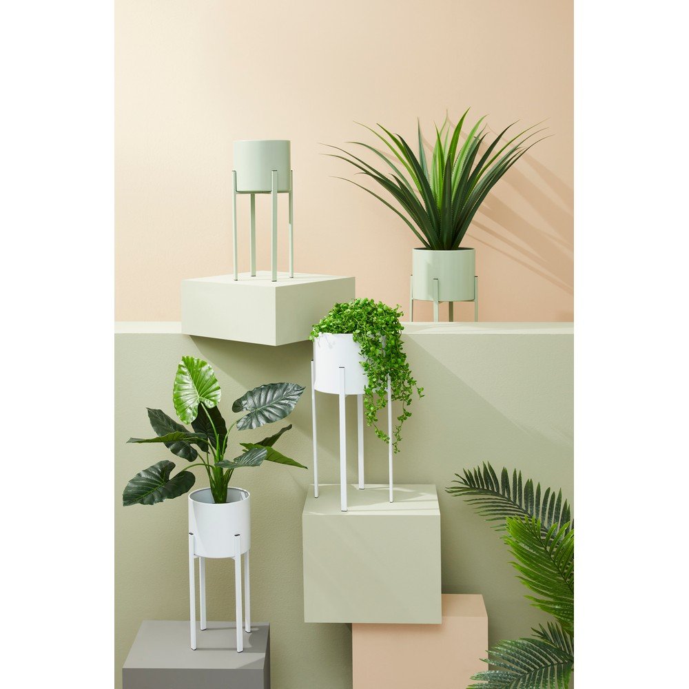 Porta Fiore Acciaio Verde Moderno da Interno - KEISUKE