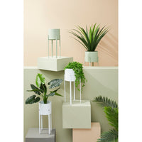 Porta Fiore Acciaio Bianco Moderno da Interno - KEISUKE