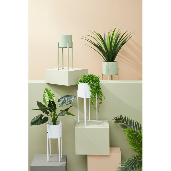 Porta Fiore Acciaio Bianco Moderno da Interno - KEISUKE