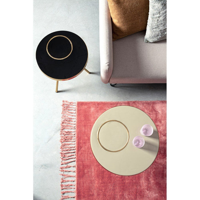 Tavolino Metallo Nero Moderno da Interno 40 cm - KALEB