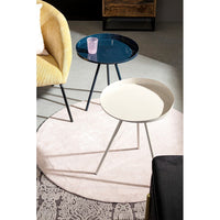 Tavolino Acciaio Blu Moderno da Interno 46.5 cm - KALEB