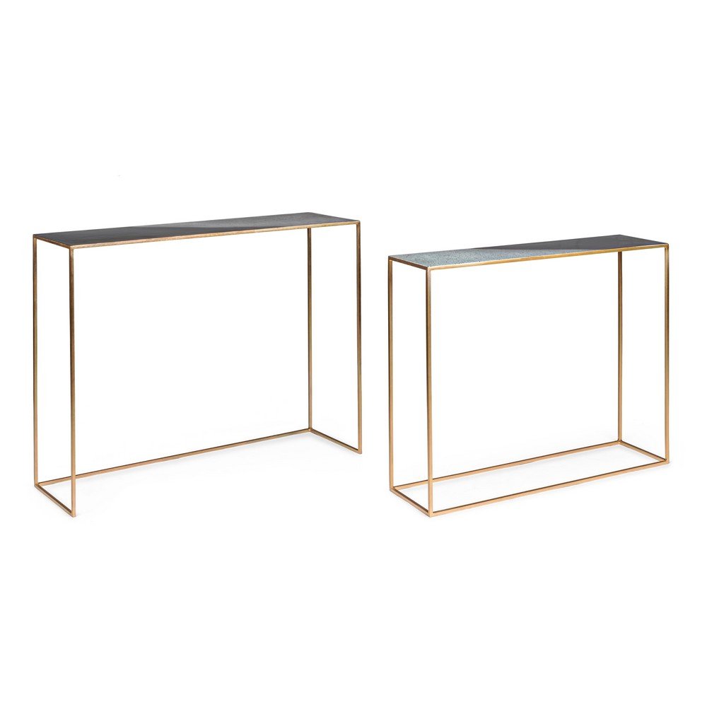 Consolle Metallo Nero Moderno da Interno - KALEB