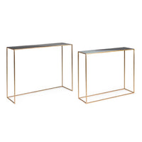 Consolle Metallo Nero Moderno da Interno - KALEB