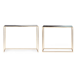 Consolle Metallo Nero Moderno da Interno - KALEB