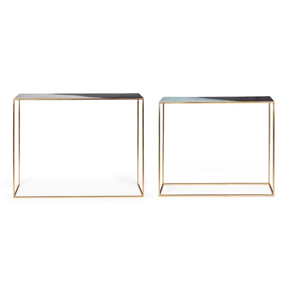 Consolle Metallo Nero Moderno da Interno - KALEB