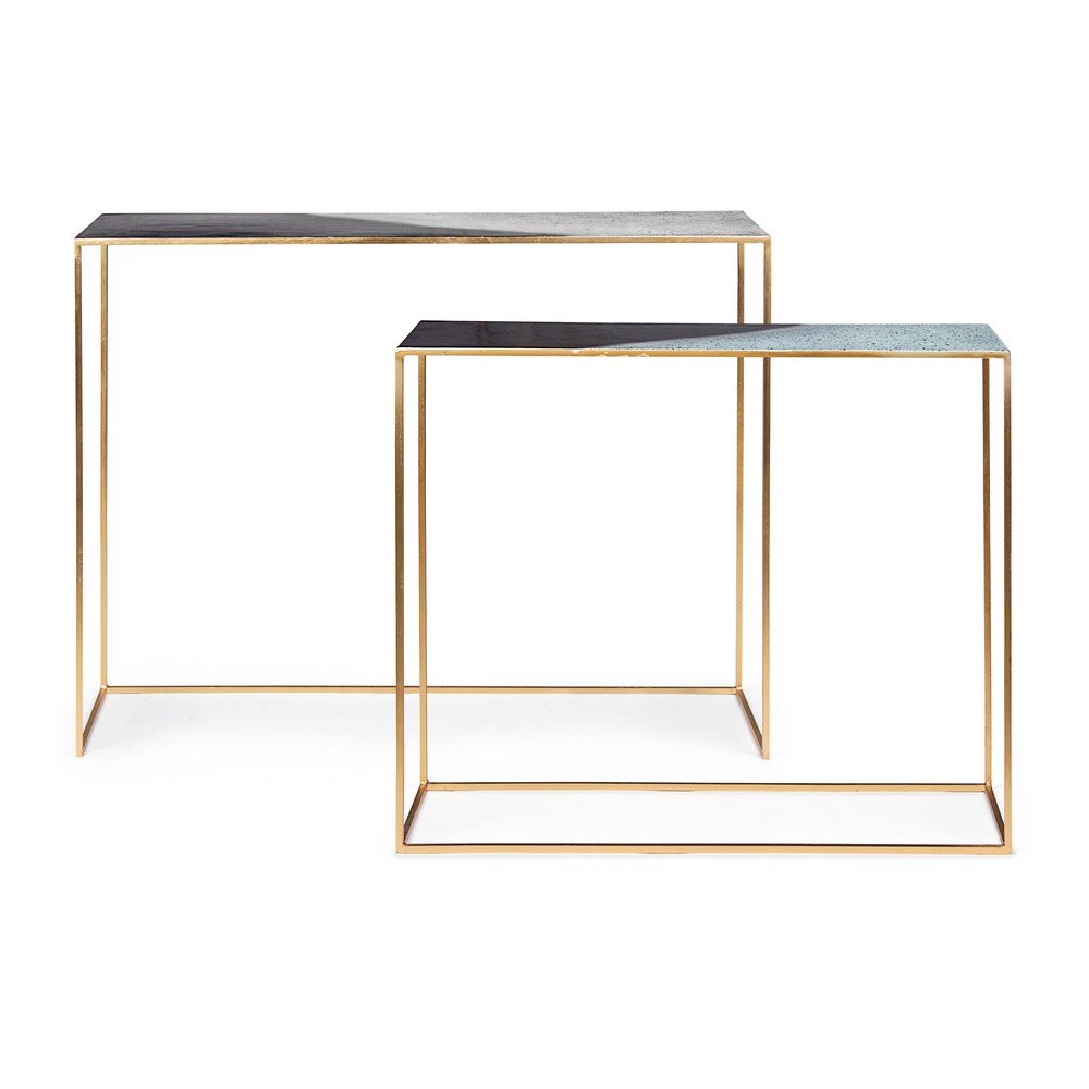 Consolle Metallo Nero Moderno da Interno - KALEB