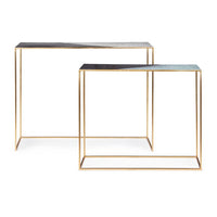 Consolle Metallo Nero Moderno da Interno - KALEB