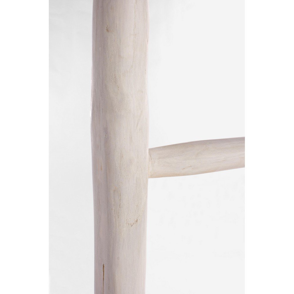 Scala Decorativa in Teak Bianco Rustica da Interno - KAI