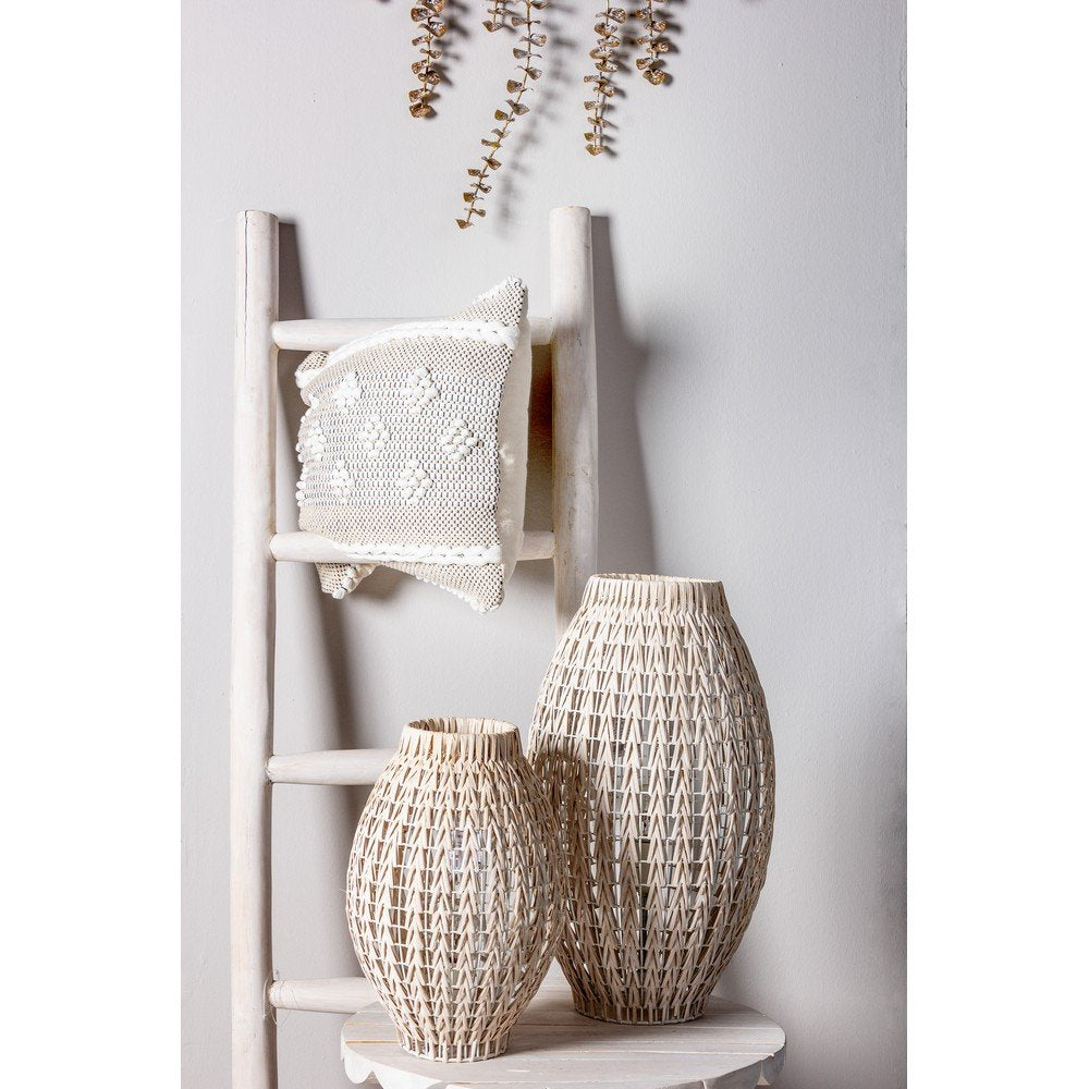 Scala Decorativa in Teak Bianco Rustica da Interno - KAI