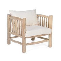 Poltrona in Teak Marrone Rustica da Esterno - KAI Colore: Marrone