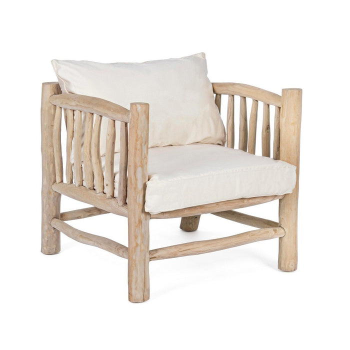 Poltrona in Teak Marrone Rustica da Esterno - KAI Colore: Marrone