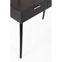 Consolle 2 Cassetti Legno Nero Stile Moderno da Interno - JOSIE