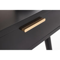 Consolle 2 Cassetti Legno Nero Stile Moderno da Interno - JOSIE