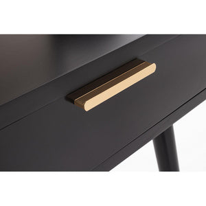 Consolle 2 Cassetti Legno Nero Stile Moderno da Interno - JOSIE