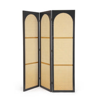 Paravento Legno Nero Stile Boho da Interno 150x180 cm - JOSIE