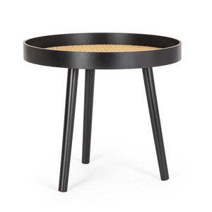 Tavolino Legno Nero Moderno da Interno 50 cm - JOSIE