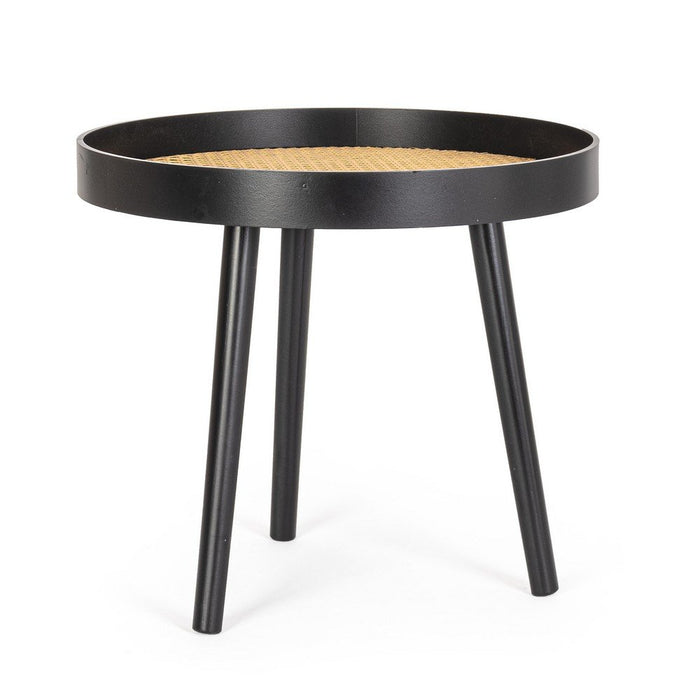 Tavolino Legno Nero Moderno da Interno 50 cm - JOSIE