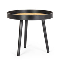 Tavolino Legno Nero Moderno da Interno 50 cm - JOSIE