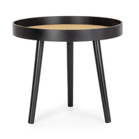 Tavolino Legno Nero Moderno da Interno 50 cm - JOSIE