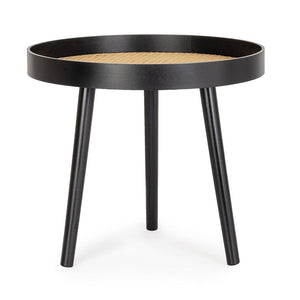 Tavolino Legno Nero Moderno da Interno 50 cm - JOSIE